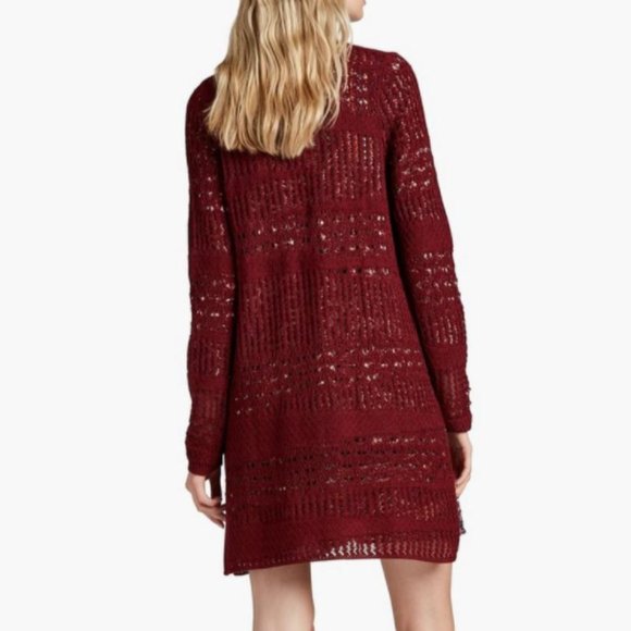 Lucky Brand Open Stitch Navy Blue Cardigan Size Medium - Picture 8 of 8